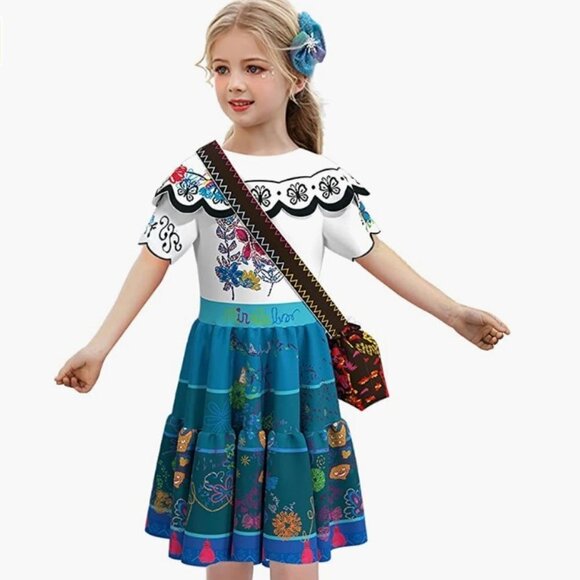 Comisoc Encanto Mirabel Dress for Girls, Girls 9-10 - Picture 2 of 6